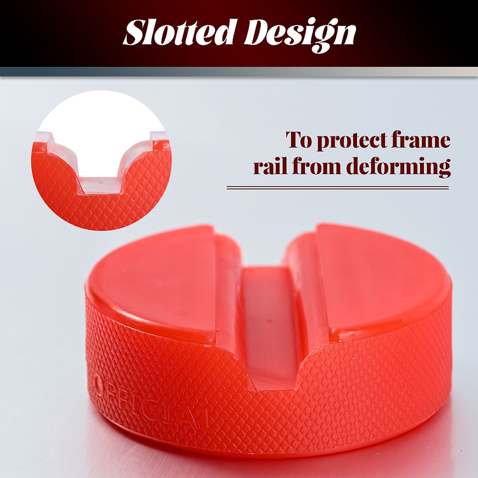 Thumbnail: Car Polyethylene Jack Rubber Pad Anti-Slip Rail Adapter Support Block Heavy Duty