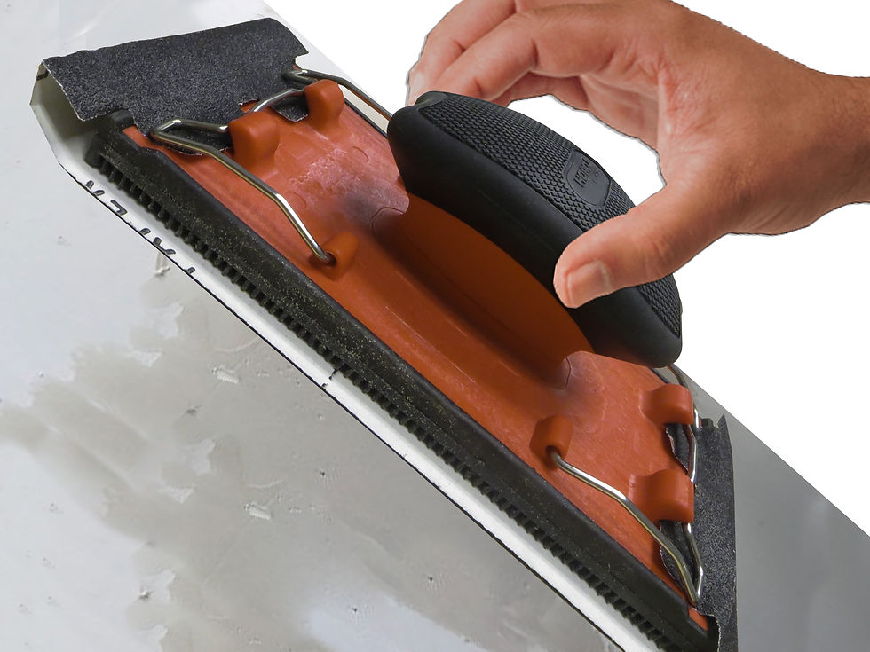 Thumbnail: Hyper Tough Soft-Grip Palm Sander with Stainless Steel Clamps