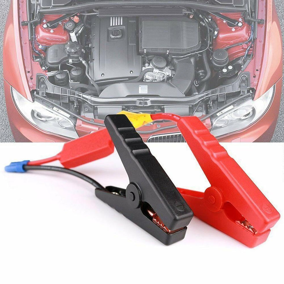 Thumbnail: Car Battery Booster Cables Jumper Jump Start Plug Charge U9C2 Wire Q5N1 6T ..