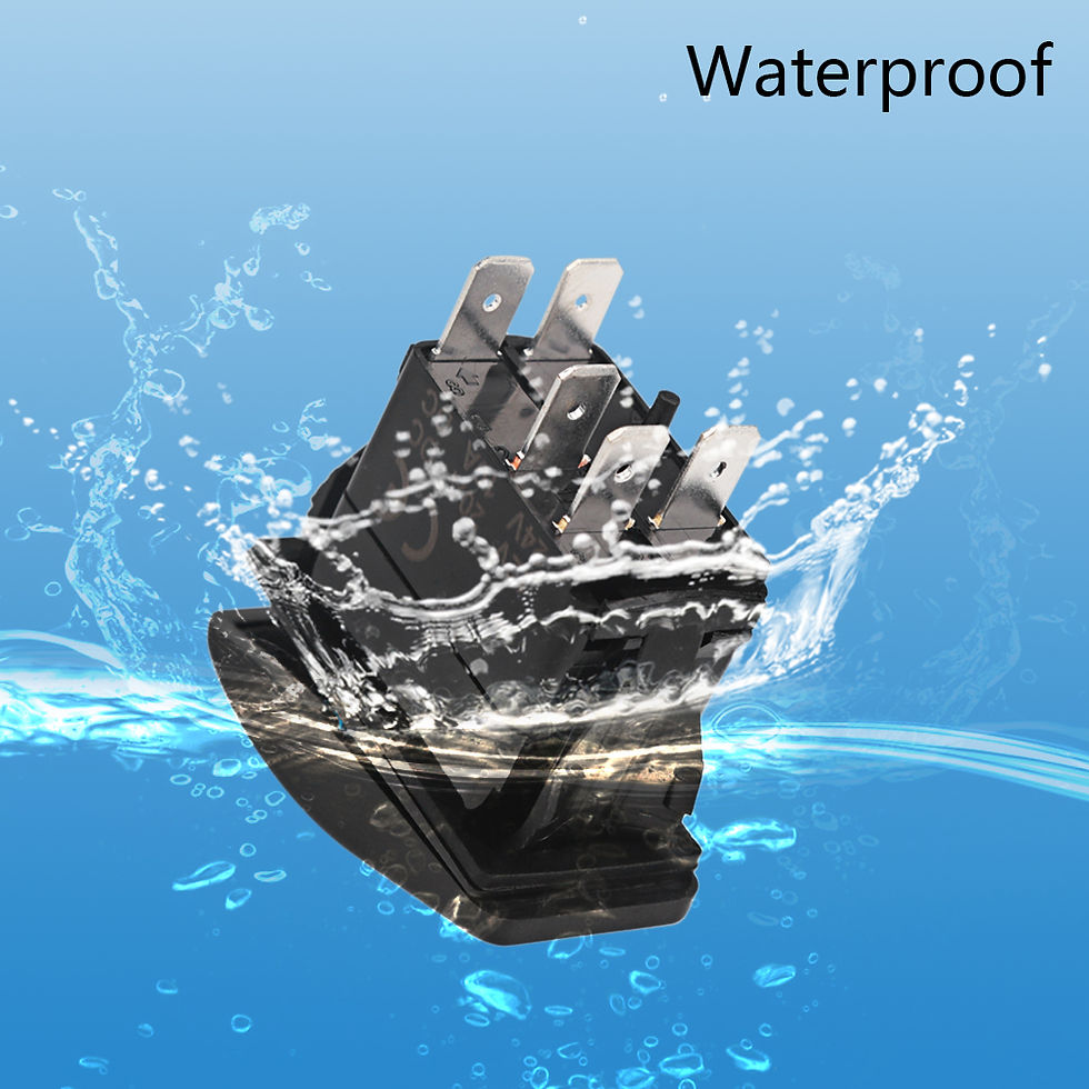 Thumbnail: 5pin Car Boat Truck Lighted Toggle Switch ON-OFF Waterproof 12V 24V Car Boat Roc