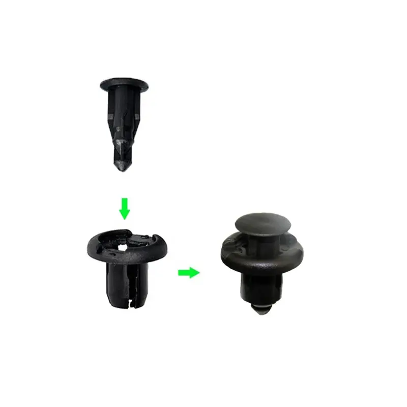 Thumbnail: 10 / 20PCS 10mm Hole Car Bumper /Fender Plastic Push Rivets Fastener Clips for H