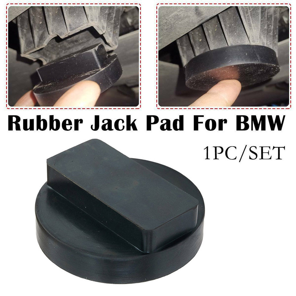 1pc Rubber Jacking Pad Black Upholstered Lift Adaptor For BMW E46 E90 E91 E92 X1