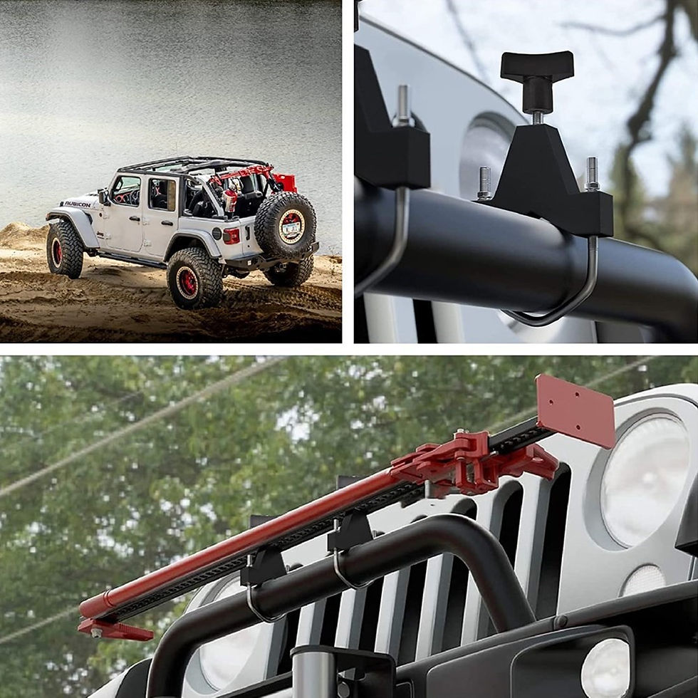 Thumbnail: 2Pcs Universal Mount Front Tube Adjustable Car Jack Tube Mount Bracket 1"-2.5" F
