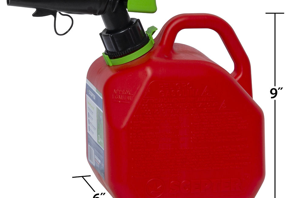 Scepter 1 Gallon SmartControl Gas Can with Funnel FR1G103, Red Fuel Contai..