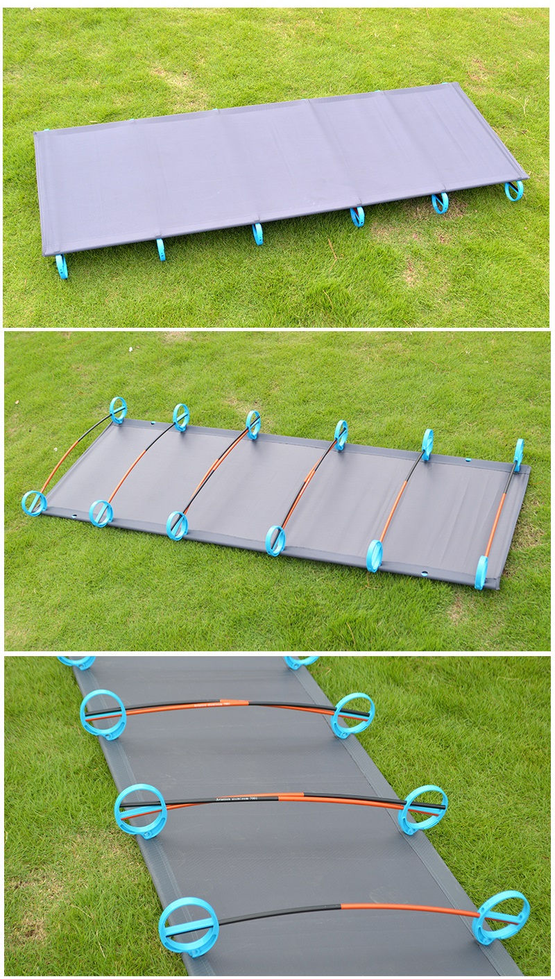 Thumbnail: New Adult 200cm Camping Lightweight Tent Folding Bed Small Camping Cot