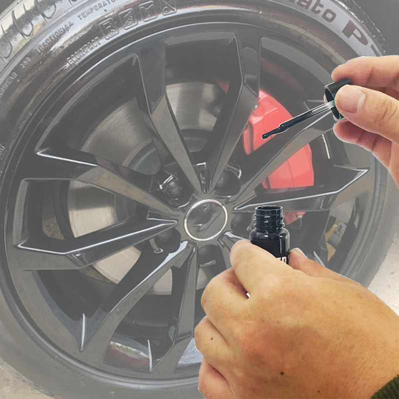 Thumbnail: Wheel Touch-Up Kit Paint Repair Kit Gloss Black Matte Black Silver Grey Automoti