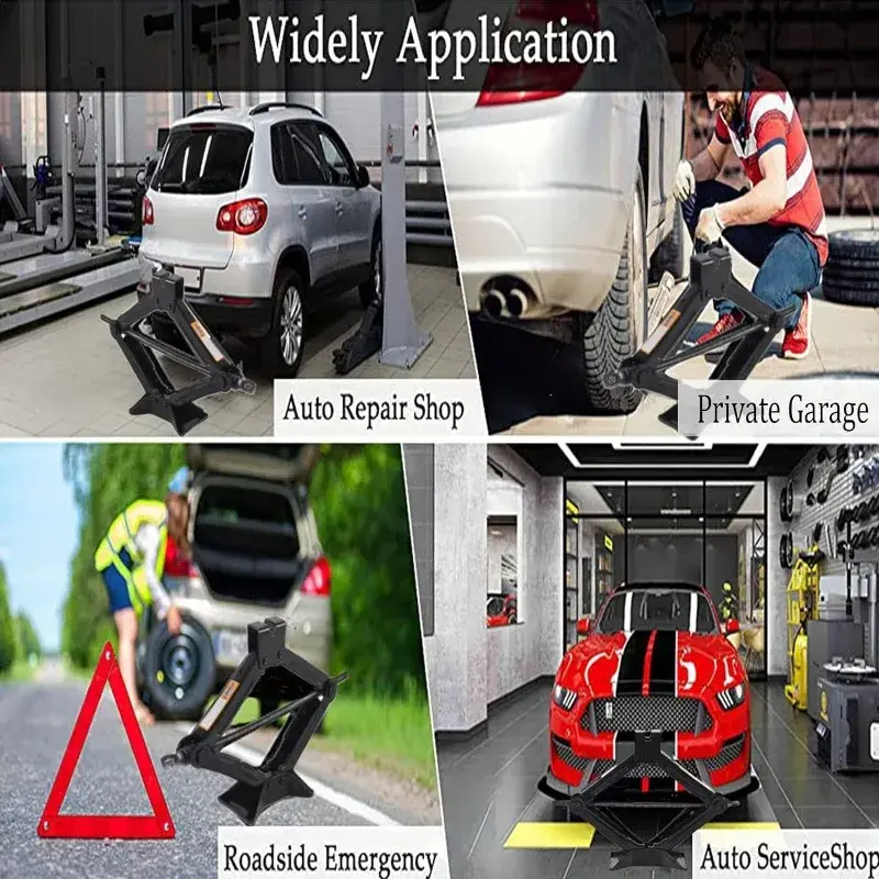 Thumbnail: Car Jack 0.8T/1T/2T Portable Labor-saving Hand-cranked Car Scissor Jack Car Repa