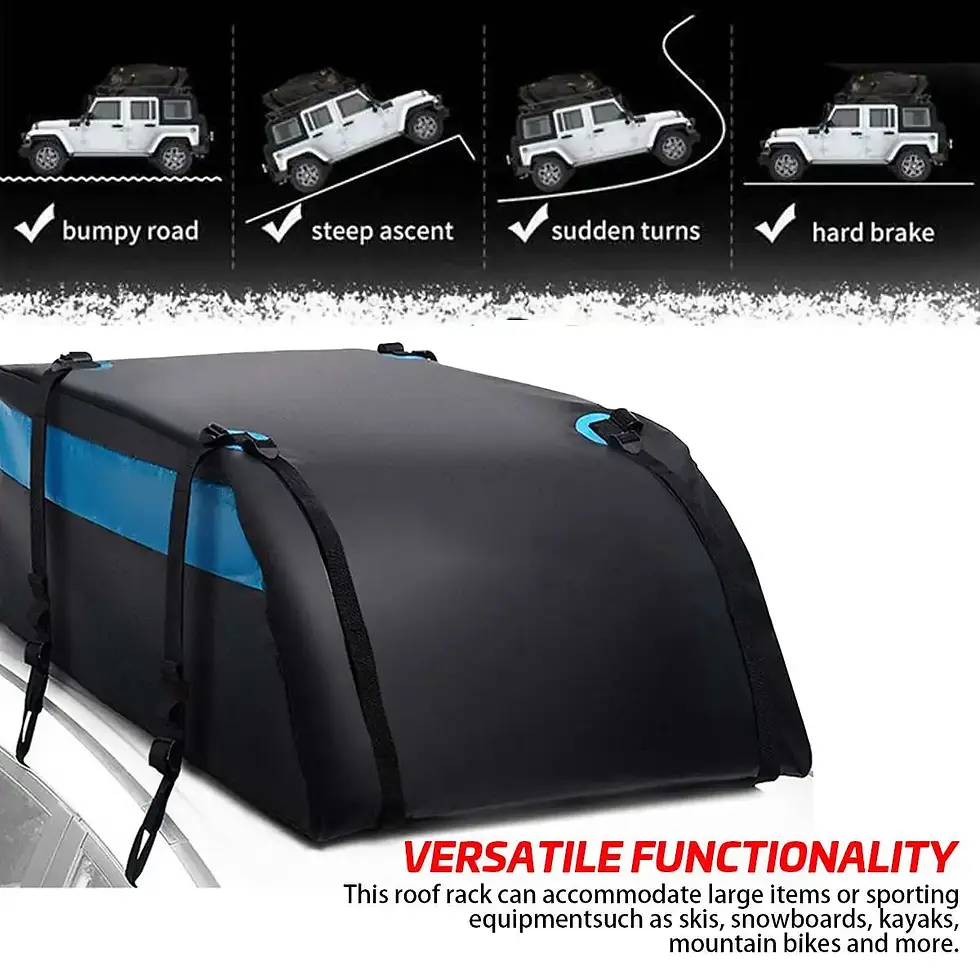 Thumbnail: 132x97x46cm Universal Large Waterproof UV Protected Car Cargo Roof Bag Carrier C