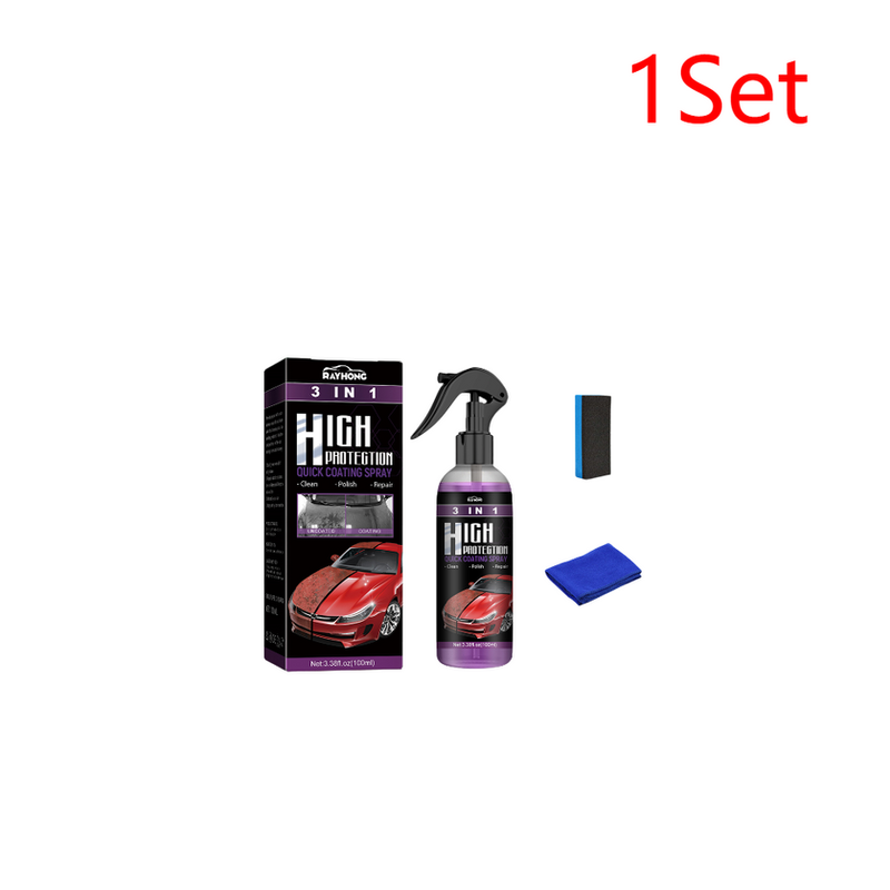 Thumbnail: 3 In 1 Rapid Ceramic Coating Fortify Car Wax Polish Spray Hydrophobic Intense Gl