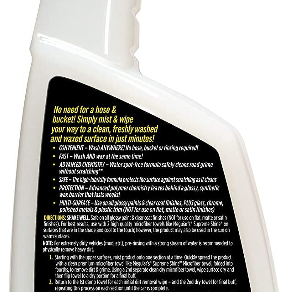 Thumbnail: Meguiar's Ultimate Waterless Wash & Wax - Scratch-Free Waterless Car Wash T..