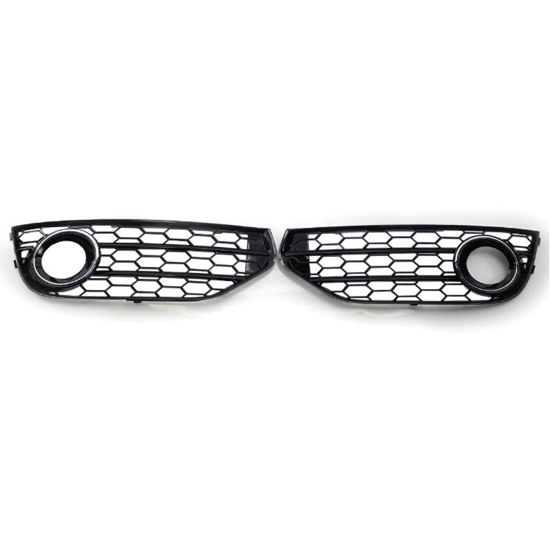 Thumbnail: Front Bumper Honeycomb Grille Fog Light Cover Frame For Audi A4 B8 B8.5 ALLROAD