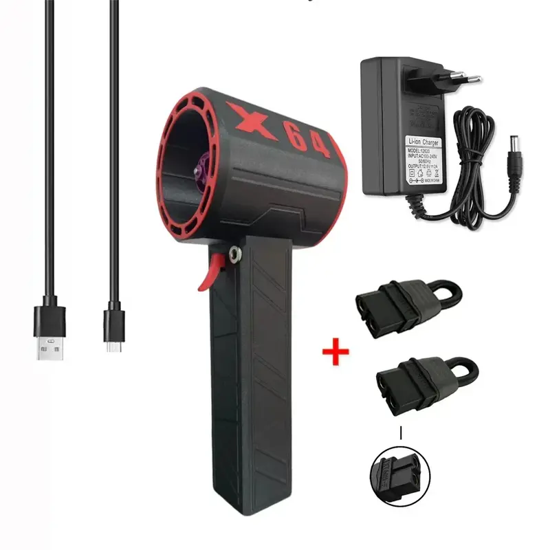 Thumbnail: Violent Turbo Fan 11Blade Blower Fan 8000mAh Brushless Motor Air Blower 64mm Duc
