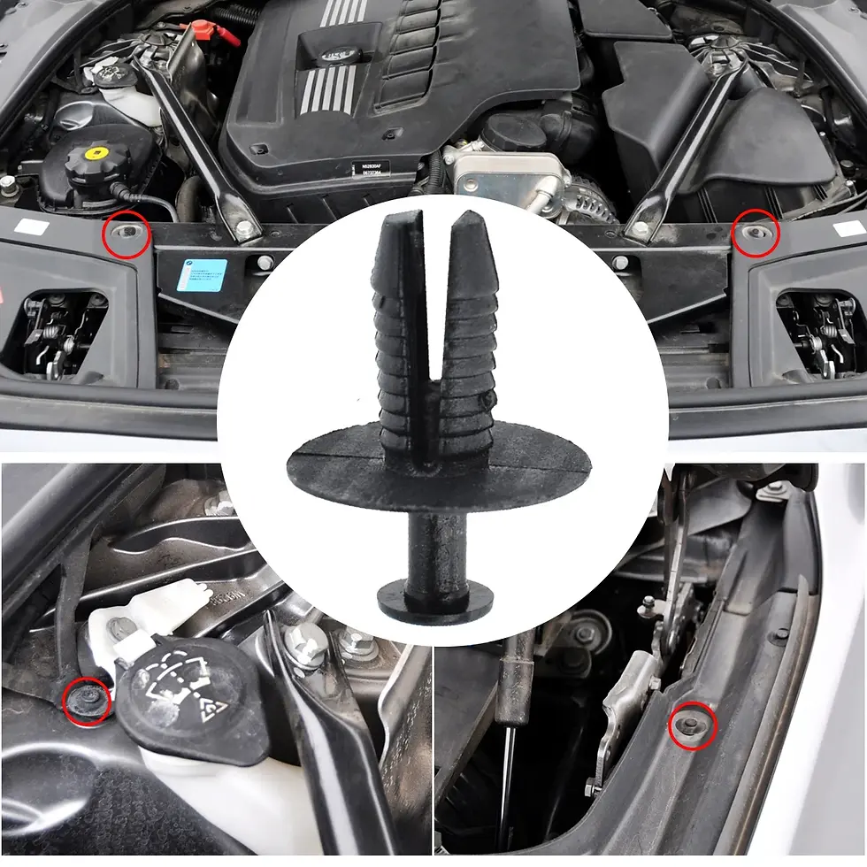 Thumbnail: 20x 7mm Bumper Fender Liner Wheel Arch Door Sill Clips For BMW E46 E93 E38 E65 E