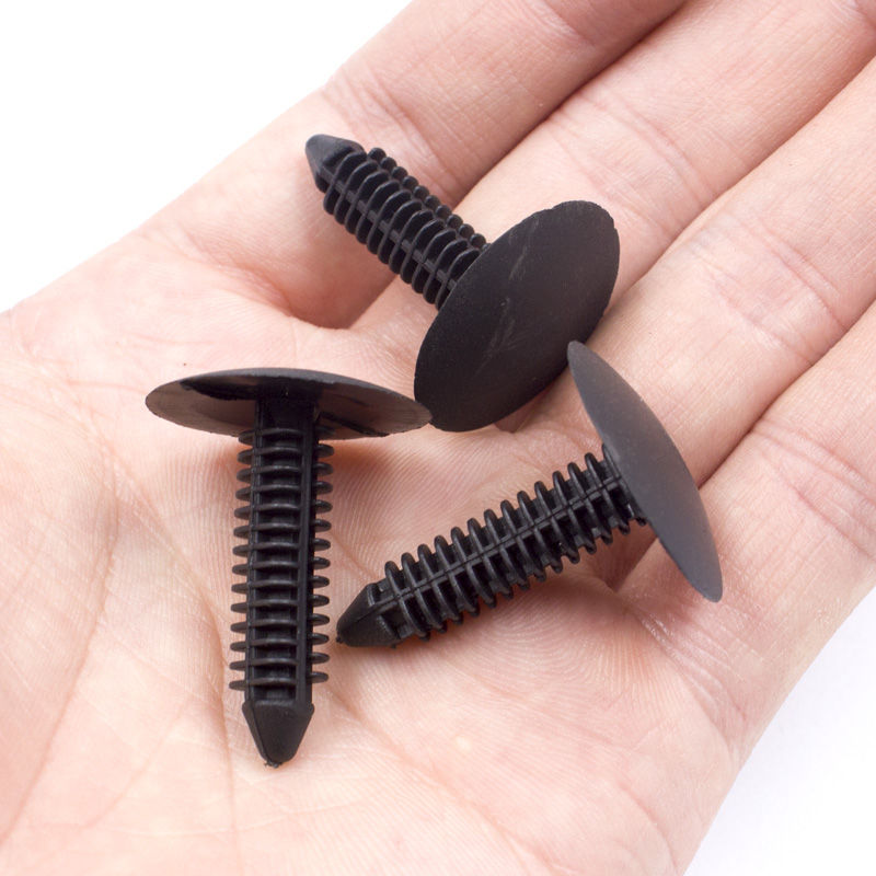 Thumbnail: Trunk length 31mm Hole 7mm Car roof Ceiling cover black plastic rivet Auto trim