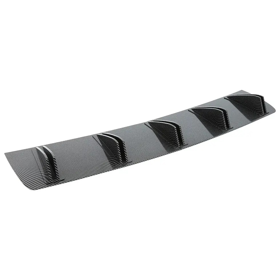 Thumbnail: For Ford Mustang GT Rear Bumper Lip Diffuser Spoiler Splitter Shark 5 Fins Gloss