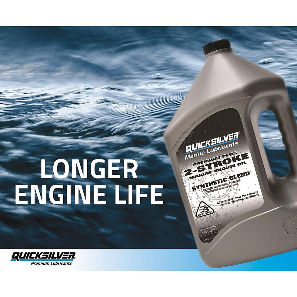 Thumbnail: Quicksilver Premium Plus 2-Stroke Synthetic Blend Marine Oil - 1 Gallon