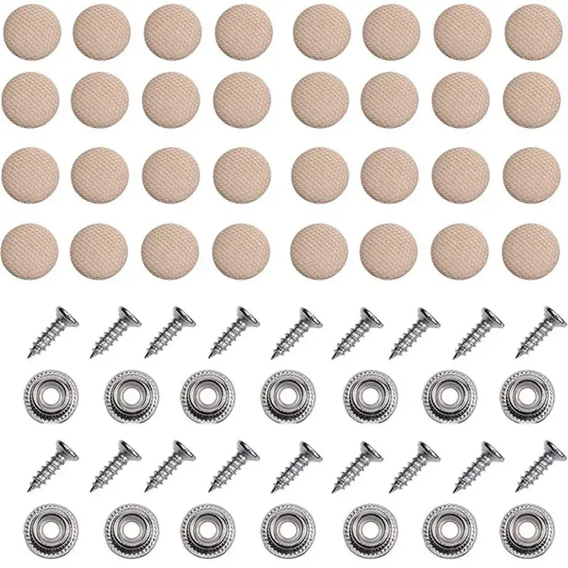 Thumbnail: 10/30/60Pcs Car Interior Roof Buckles Headliner Ceiling Cloth Fixing Screw Care