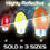 Thumbnail: Reflective Christmas Car Decorations Holiday Lights Magnet Set 4" 12 Pack L..