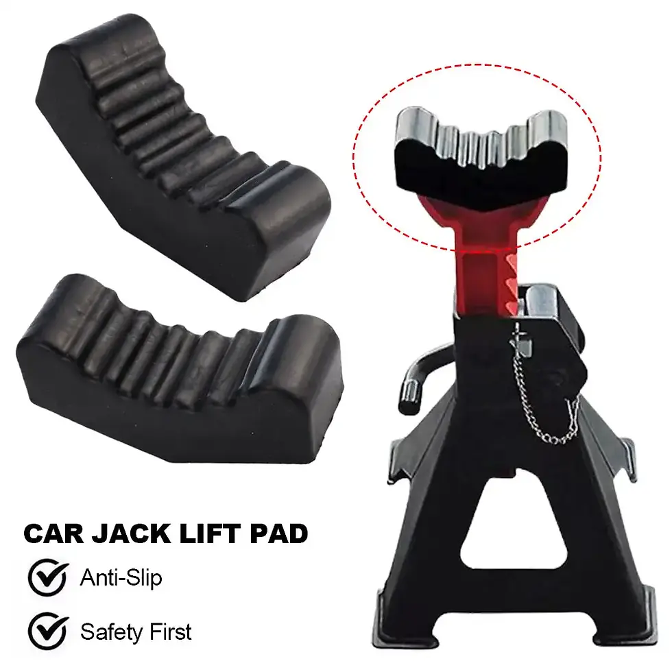 Thumbnail: 2Pcs Rubber Car Jack Lift Stand Pad Floor Adapter Pads Car Frame Rail Pinch Lift