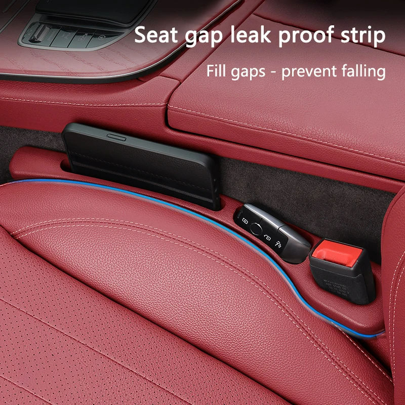 2Pcs Car Seat Gap Filler Organizer PU Waterproof Universal Car Seat Gap Anti-lea