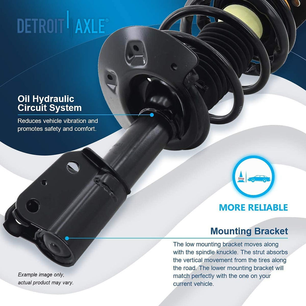 Thumbnail: Detroit Axle - Front End 14pc Suspension Kit for Chevy Impala Monte Carlo B..