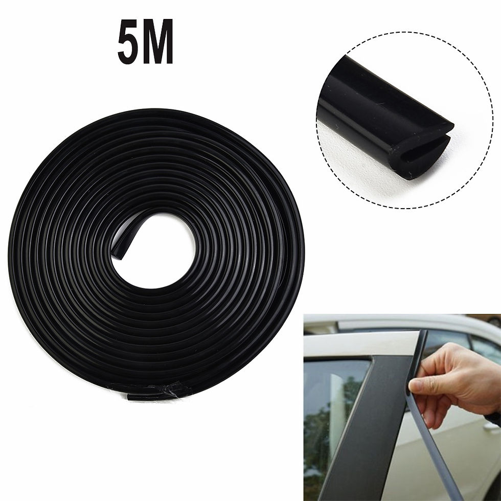 Thumbnail: 1pcs 5M Rubber Edging Trim Strip 5mmx11mm Door Edge Protection Strip Decoration