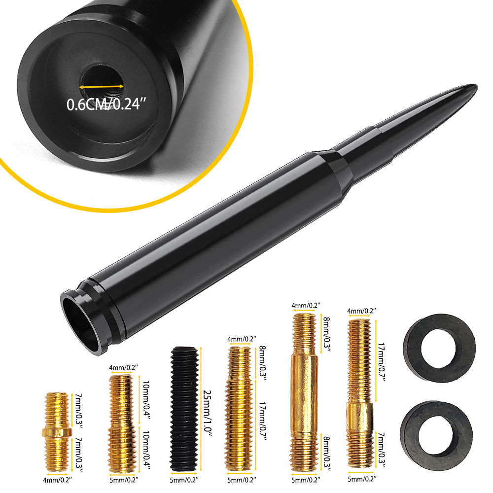 14cm Car Roof Antenna Bullet Radio Whip Aerial Antenna Pole AM/FM Radio Car Pole