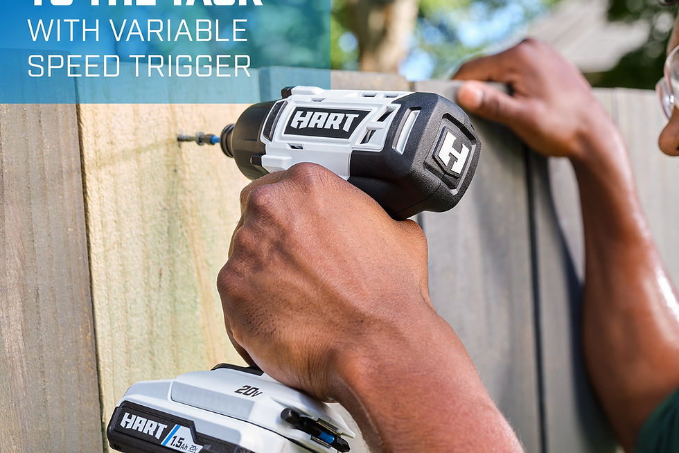 Thumbnail: HART 20-Volt Cordless Impact Driver Kit, (1) 1.5Ah Lithium-Ion Battery, Gen..