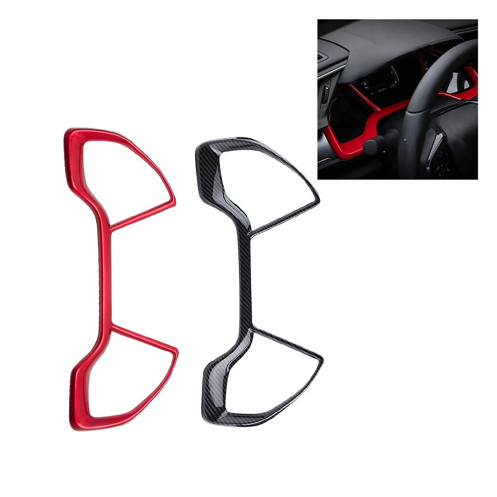 Thumbnail: For Honda Civic 2016 2021 Speedometer Panel Frame Cover Trim Carbon Fiber Style