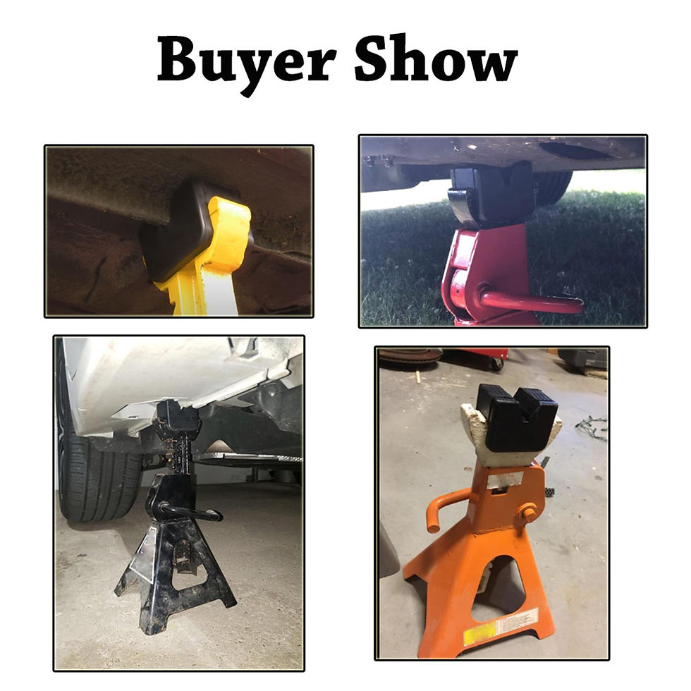 Thumbnail: Universal Car Rubber Slotted Jack Stand Pad Lift Pads Adapter Repair Tool 3 Ton