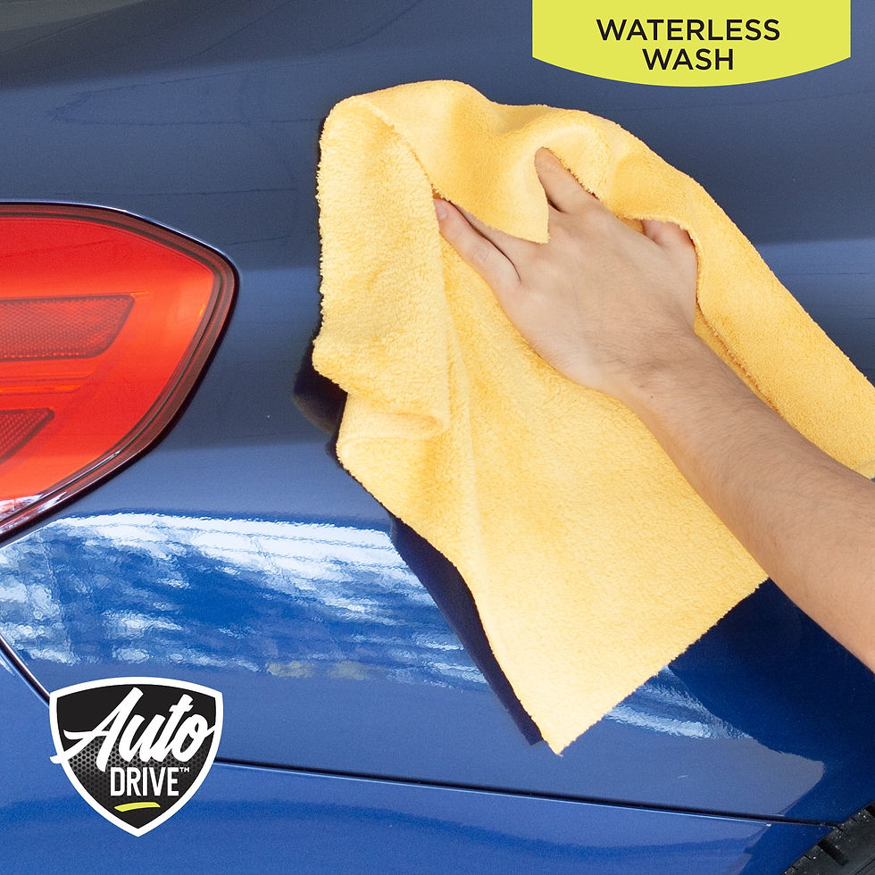 Thumbnail: Auto Drive Coral Fleece Microfiber Detailing Towels 24-Pack Blue Yellow