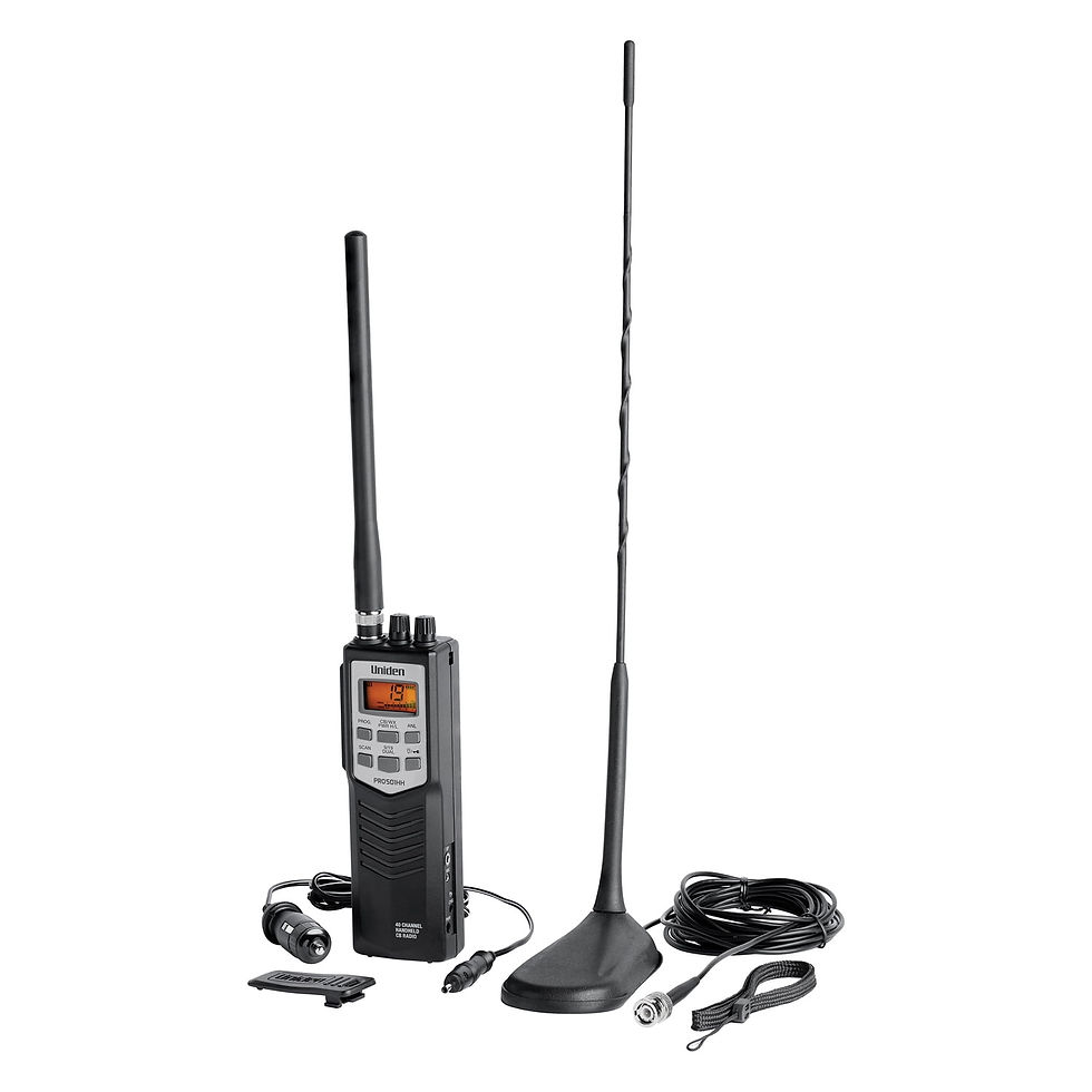 Thumbnail: Uniden PRO501TK Pro Series 40-Channel Handheld CB Radio with Magnet-Mount A..
