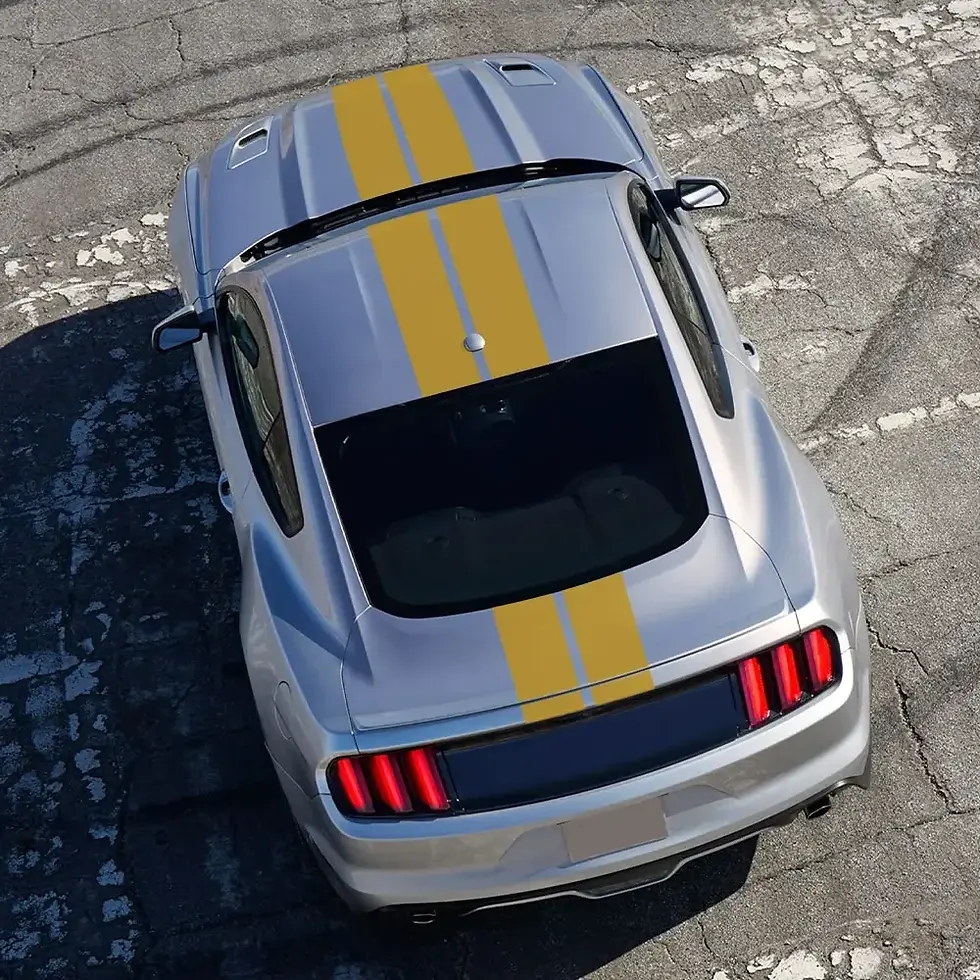Thumbnail: 3Pcs Car Stickers Auto Hood Bonent Roof Tail Decor Decal Graphics Stripes Kit Vi
