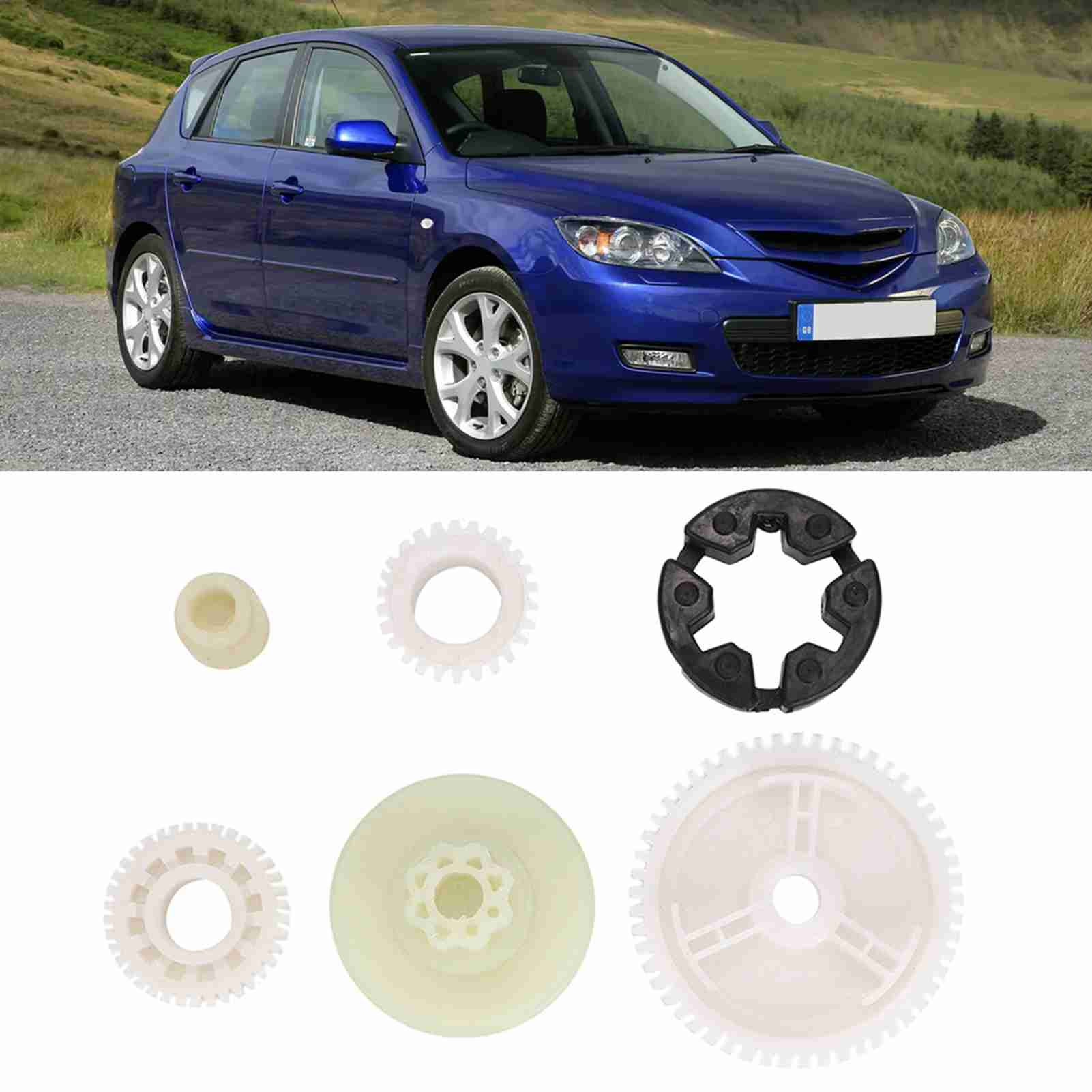Car Window Glasses Motor Gear Window Lift Motor Gearbox Replacement Parts Kit Fo