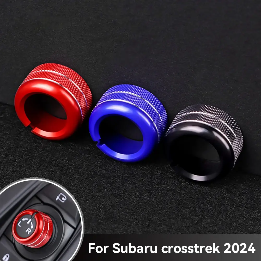 Car Sound Audio Volume Knob Button Rear Mirror Control Knob Ring Trim Interior R