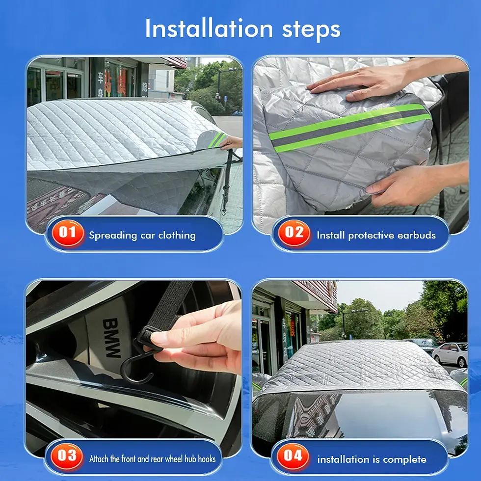 Thumbnail: Car Snow Cover Windshield Sunshade Front Windscreen Cover Outdoor Waterproof Car