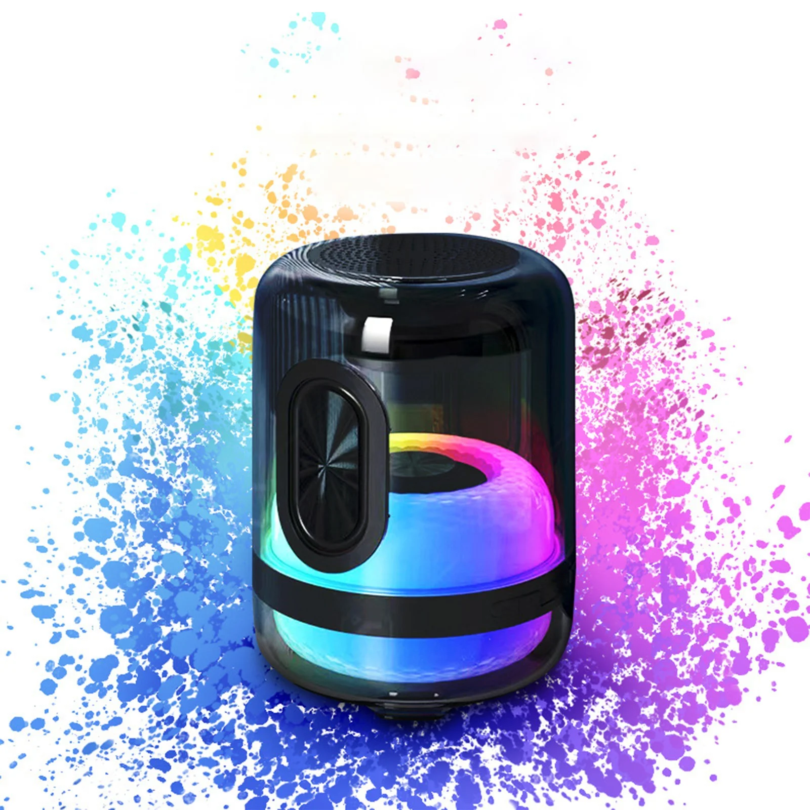 Full Screen Led Colored Lights Wireless Bluetooth Audio Outdoor Portable Car Sub