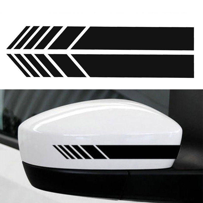 Thumbnail: Car Stripe Stickers Rearview Mirror Reflective Vinyl Decals Decoration Fashion S