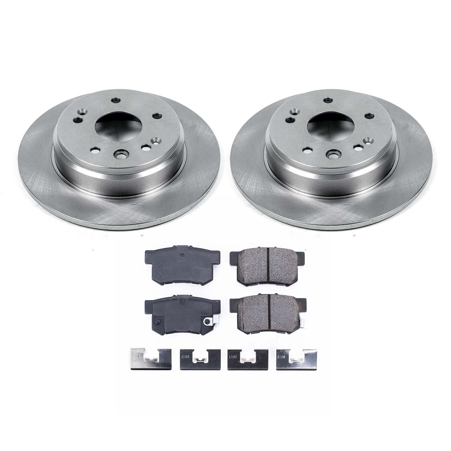 Ultimate Brakes Rear Ceramic Brake Pad and Rotor Kit with Hardware WM80464