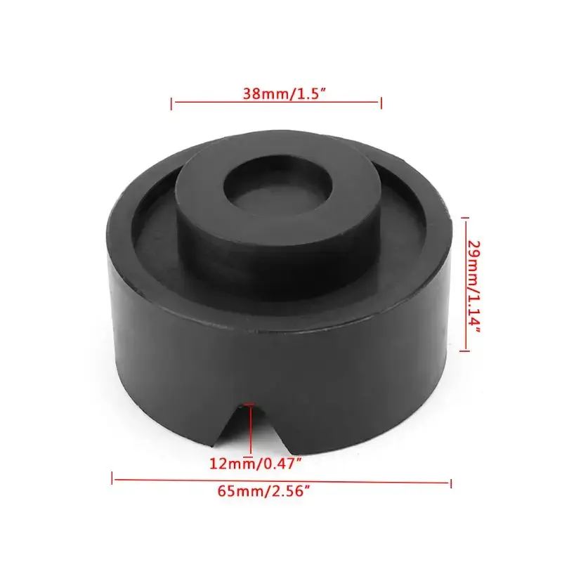 Thumbnail: Different Types Portable Car Lift Jack Stand Rubber Pads Black Rubber Slotted Fl