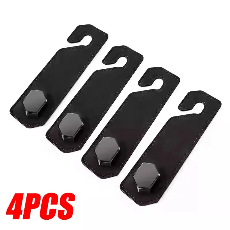 Thumbnail: SEAMETAL Alloy Car Seat Back Hook Premium Suede Metal Auto Hanging Hook Universa