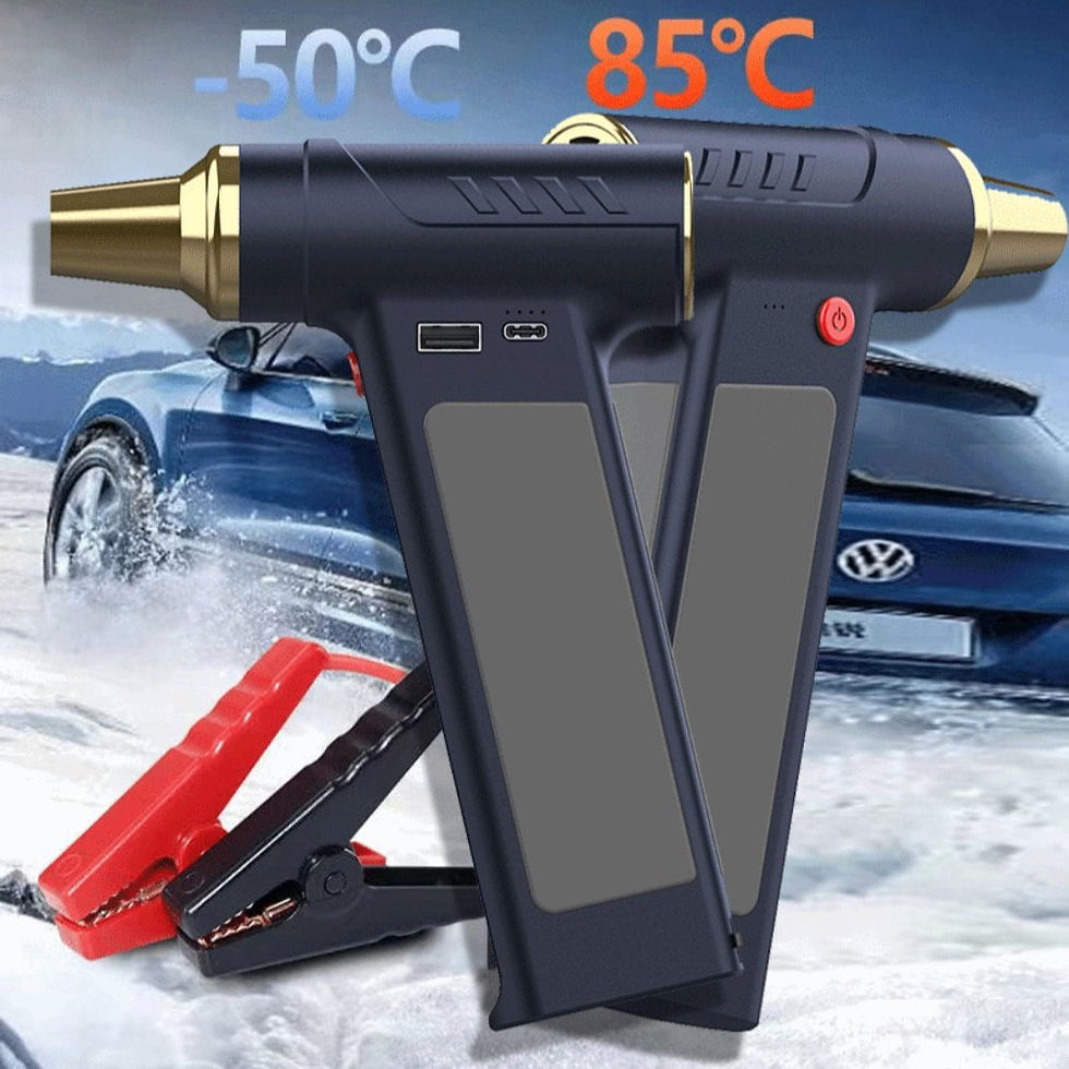 Thumbnail: Compressed Air Duster, 130000RPM Electric Air Duster with 1000A Car Jump St..