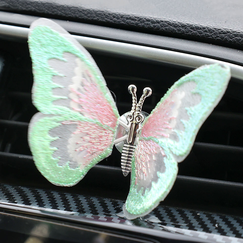 Thumbnail: Car Center Console Ornament Decal Auto Instrument Panel Flapping Wings Butterfly