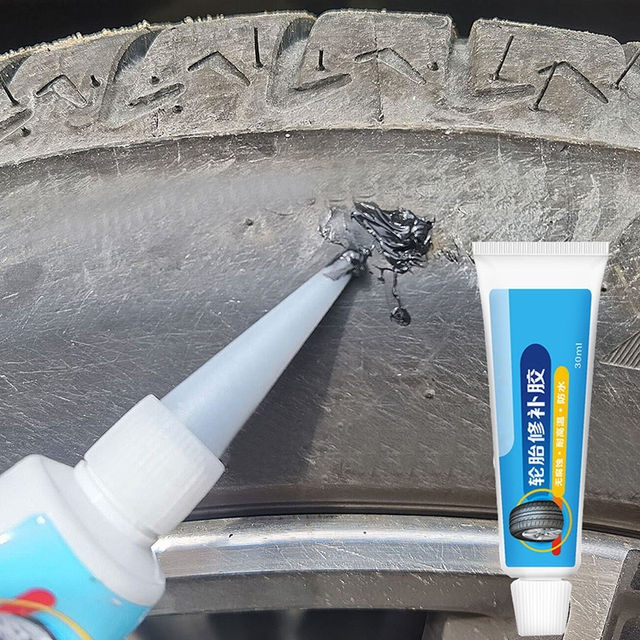 Thumbnail: 1/2Pcs Tire Repair Black Glue Liquid Strong Rubber Wear-resistant Non-corrosive