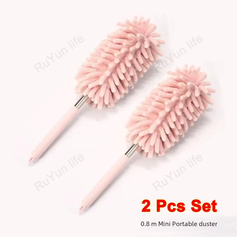 Thumbnail: 1/2Pcs Mini Car Duster Brush Telescopic Dust Remover Cleanning Washing Tool for