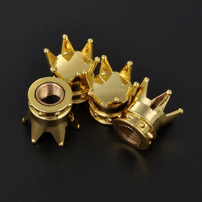 Thumbnail: 4Pcs/Lot Universal Car Tire Wheel Valve Cap Tyre Air Stems Crown Dust Cover