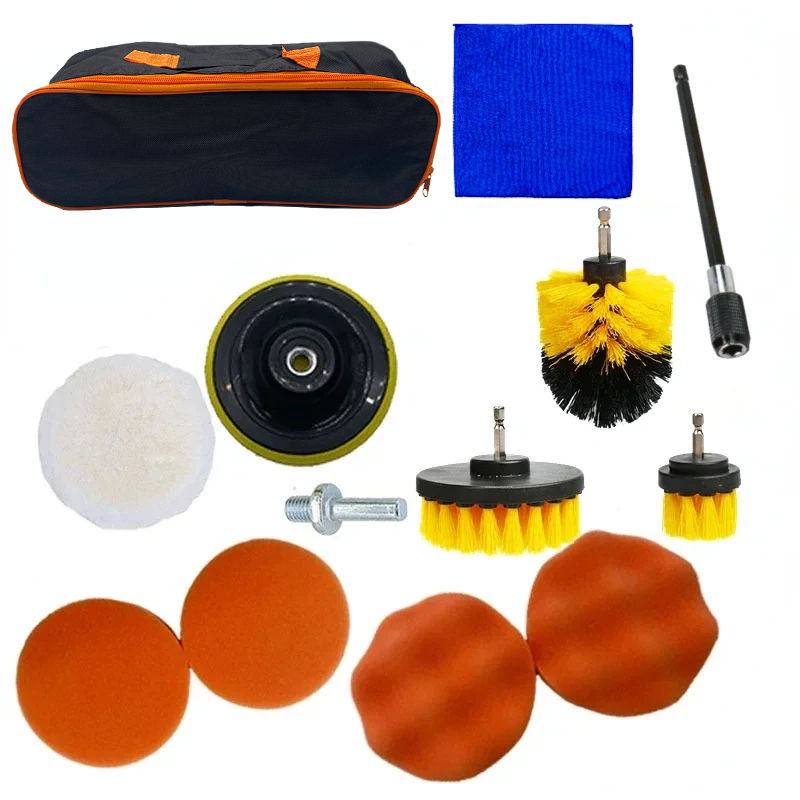 Thumbnail: New Car Cleaning Kit Scrubber Drill Detailing Brush Set Air Conditioner Vents To