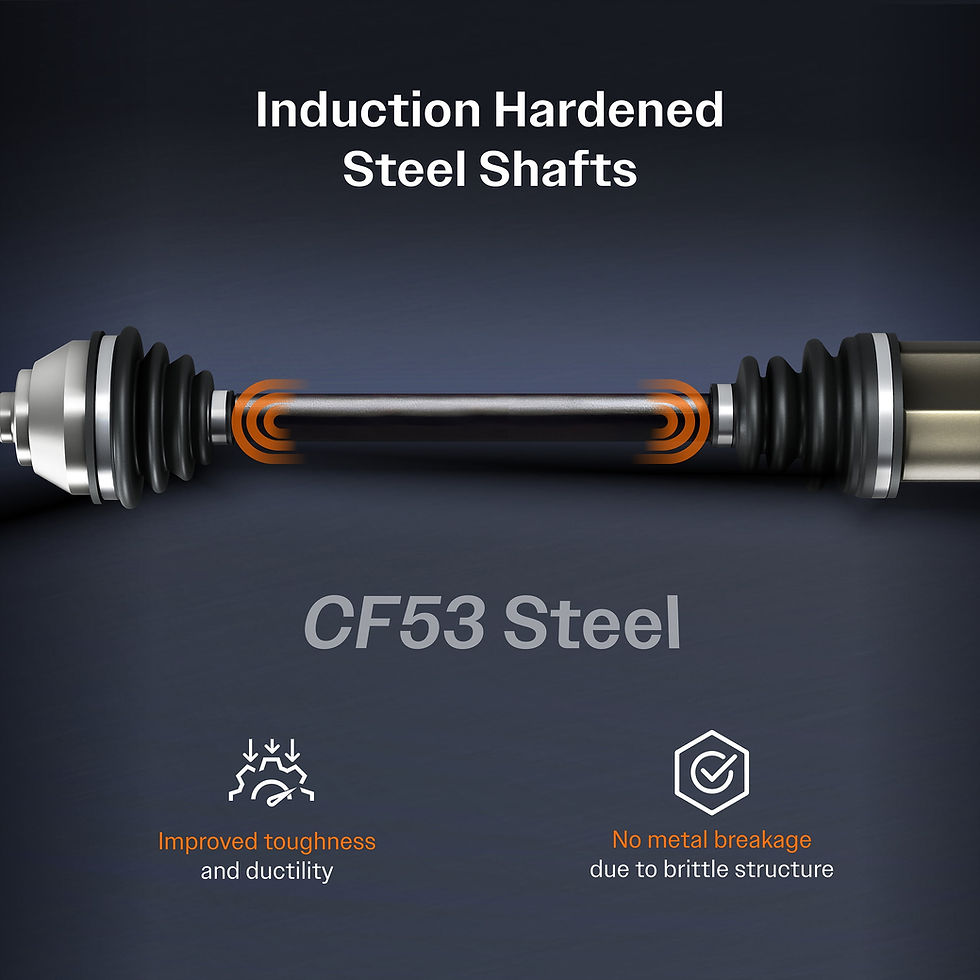 Thumbnail: Kugel Front Right (Passenger Side) CV Axle Drive Shaft Complete Assembly an..