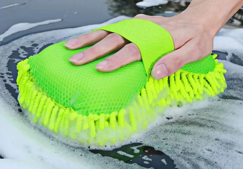 Microfiber Car Washer Sponge Cleaning Car Care Detailing Brushes Washing Towel A