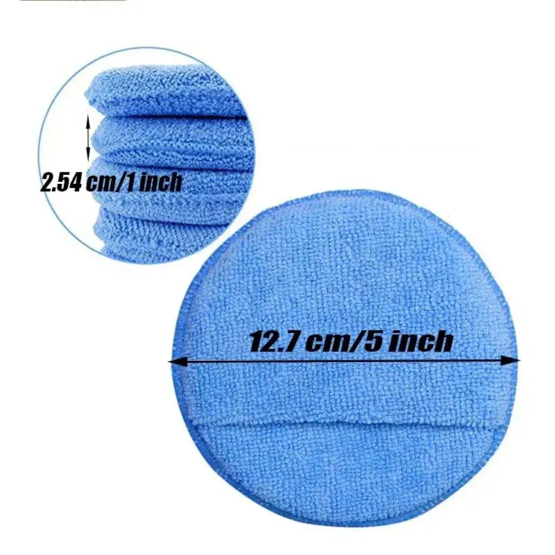 Thumbnail: 10Pcs Car Detailing Applicator Pads Car Care Waxing Polish Sponges Soft Microfib